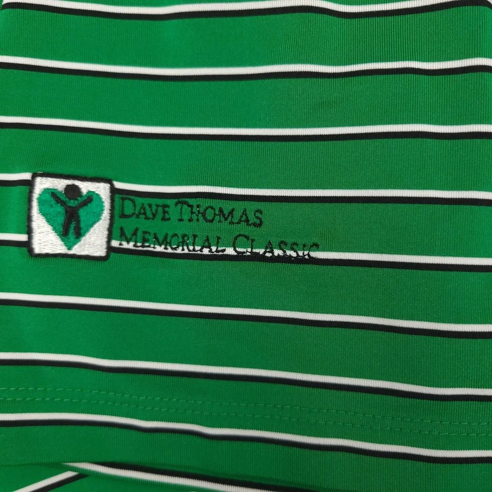 RLX Ralph Lauren Polo Shirt Mens XL Green Golf Dave Thomas Memorial Classic‎